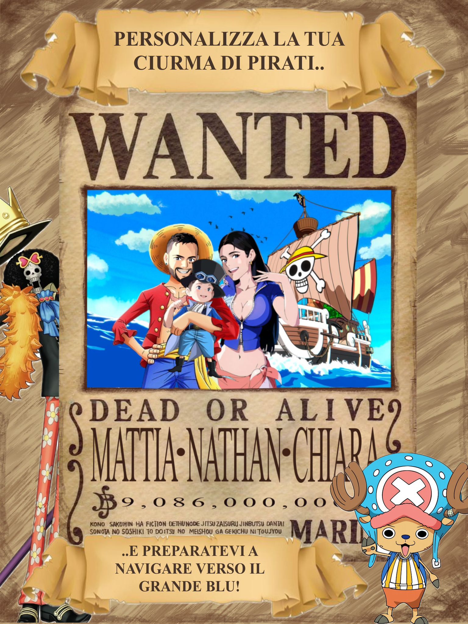 PIECEY™️ - POSTER PERSONALIZZATO DI ONE PIECE – Piecey